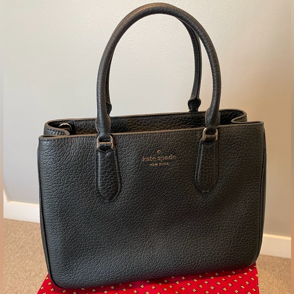 kate spade Handbags - Kate Spade Bags / Pebbled Leather / Black Satchel